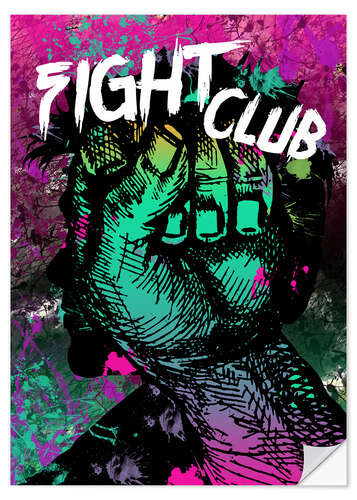 Wandsticker Fight Club - Minimal alternative Film Fanart #1