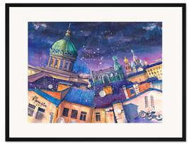 Gerahmter Kunstdruck Bezauberndes Sankt Petersburg, Russland