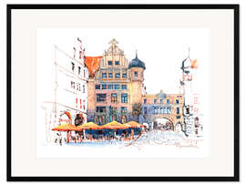 Framed art print The New City Hall in Leipzig, Germany