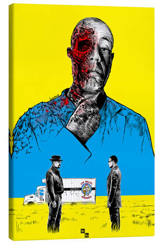 Leinwandbild Breaking Bad Gus Fring death whit blood