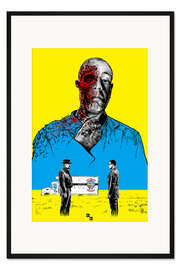 Gerahmter Kunstdruck Breaking Bad Gus Fring death whit blood