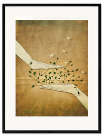 Framed art print Let's Grow Together