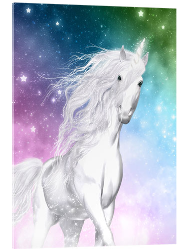 Tableau en verre acrylique Licorne - Surprise