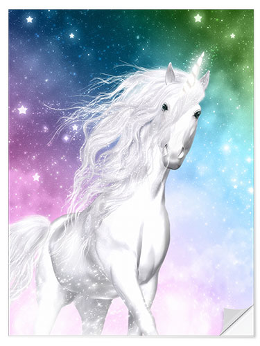 Sticker mural Licorne - Surprise