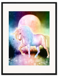 Gerahmter Kunstdruck Einhorn – Liebe dich selbst