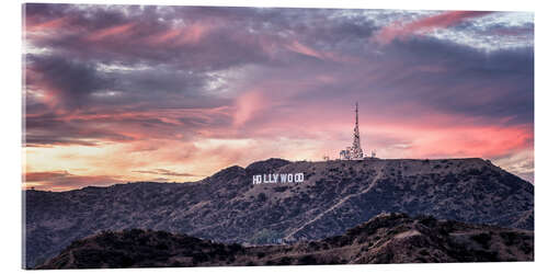 Acrylic print  Hollywood Hills 