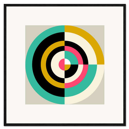 Ingelijste kunstdruk TARGET II 01