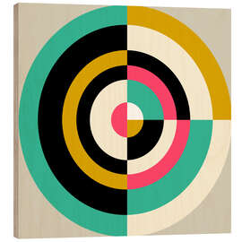 Wood print TARGET II 01