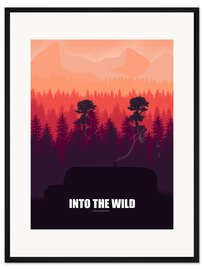 Gerahmter Kunstdruck Into the Wild - Minimal Film Fanart alternative