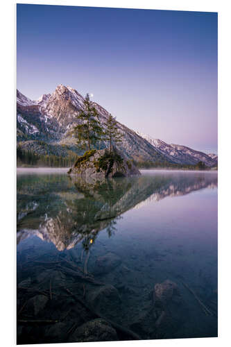 PVC print Morning mood at lake Hintersee