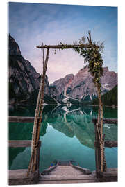 Akryylilasitaulu Lago di Braies decorated