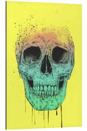 Aluminium print Pop art skull