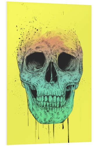 Tableau en PVC Pop art skull