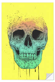 Självhäftande poster Pop art skull