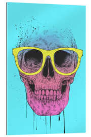 Gallery print Pop art skull with glasses