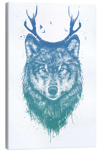 Canvas print Deer wolf