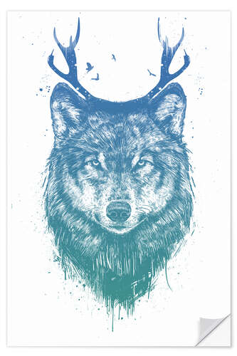 Vinilo para la pared Deer wolf