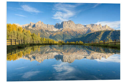 Foam board print Rosengarten, Dolomites in South Tyrol