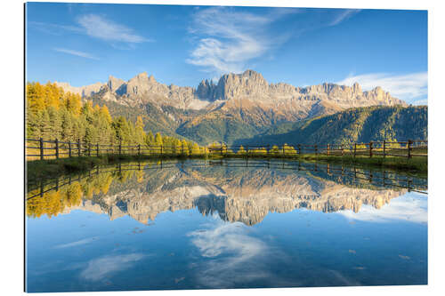 Tableau en plexi-alu Rosengarten, Dolomites in South Tyrol