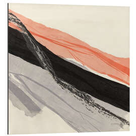 Magnettafel Peach and Black abstract