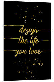 Magnettafel TEXT ART GOLD Design the life you love