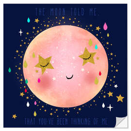 Wall sticker The moon told me