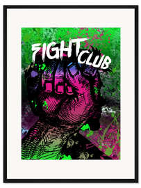 Gerahmter Kunstdruck Fight Club - Minimal alternative Film Fanart #2