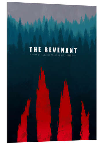 Stampa su PVC The Revenant - Minimal Film Fanart alternative