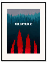 Gerahmter Kunstdruck The Revenant - Minimal Film Fanart alternative