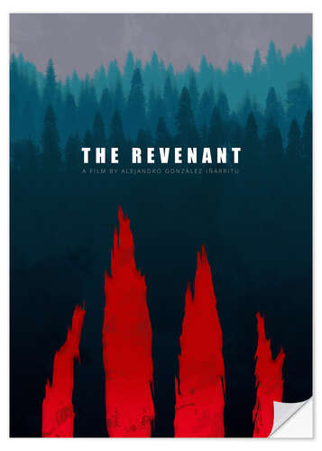 Naklejka na ścianę The Revenant - Minimal Film Fanart alternative