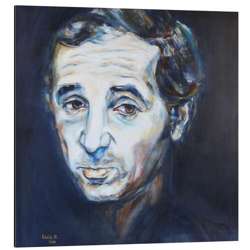 Tableau en aluminium Charles Aznavour, Hier encore