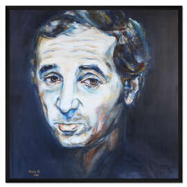Gerahmter Kunstdruck Charles Aznavour, Hier Encore