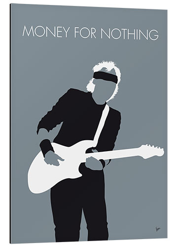 Tableau en aluminium Mark Knopfler, Money for nothing