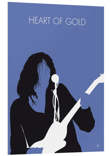 Foam board print Neil Young - Heart Of Gold