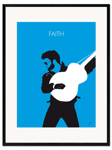 Ingelijste kunstdruk George Michael - Faith