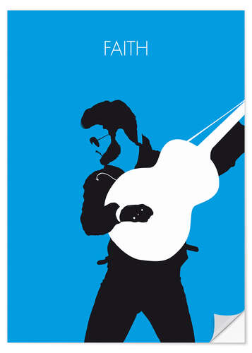 Wandsticker George Michael - Faith