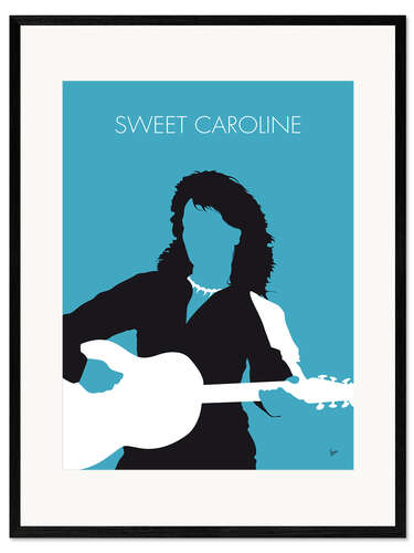 Gerahmter Kunstdruck Neil Diamond - Sweet Caroline