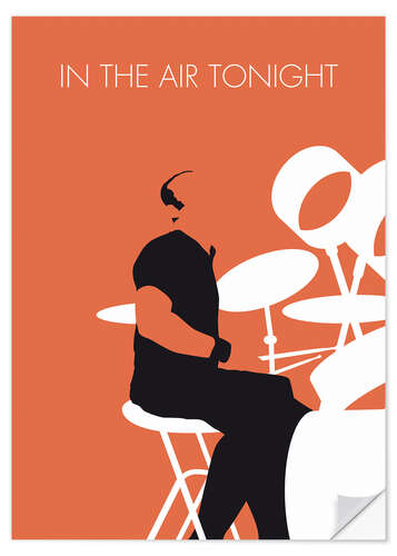 Wandsticker Phil Collins - In The Air Tonight