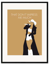 Ingelijste kunstdruk Shania Twain - That Don't Impress Me Much