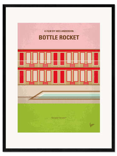 Impresión de arte enmarcada Bottle Rocket