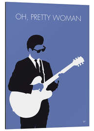 Tableau en aluminium Roy Orbison, Oh pretty woman