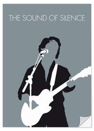 Sticker mural Paul Simon, The sound of silence