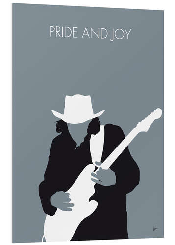 Foam board print Stevie Ray Vaughan - Pride And Joy