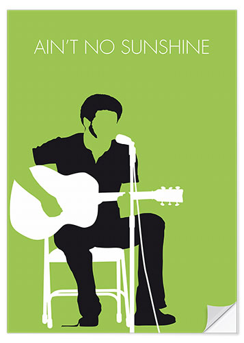 Sticker mural Bill Withers, Ain't No Sunshine