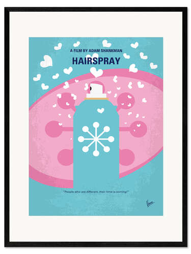 Gerahmter Kunstdruck Hairspray