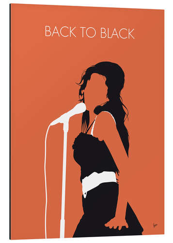 Cuadro de aluminio Amy Winehouse, Back to black