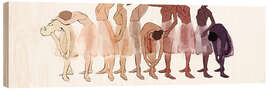 Quadro de madeira Bailarinas - Wadim Petunin