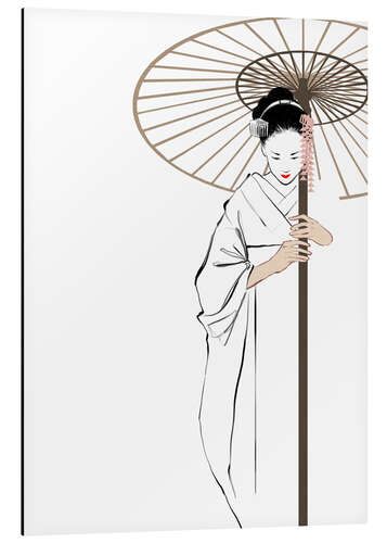 Aluminium print The Geisha