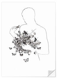 Wall sticker Butterflies in the stomach