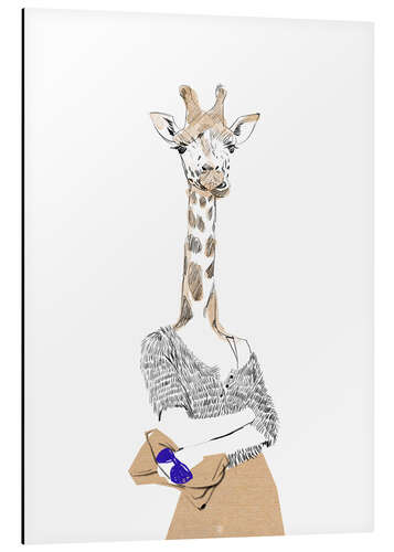 Aluminium print Fashion giraffe